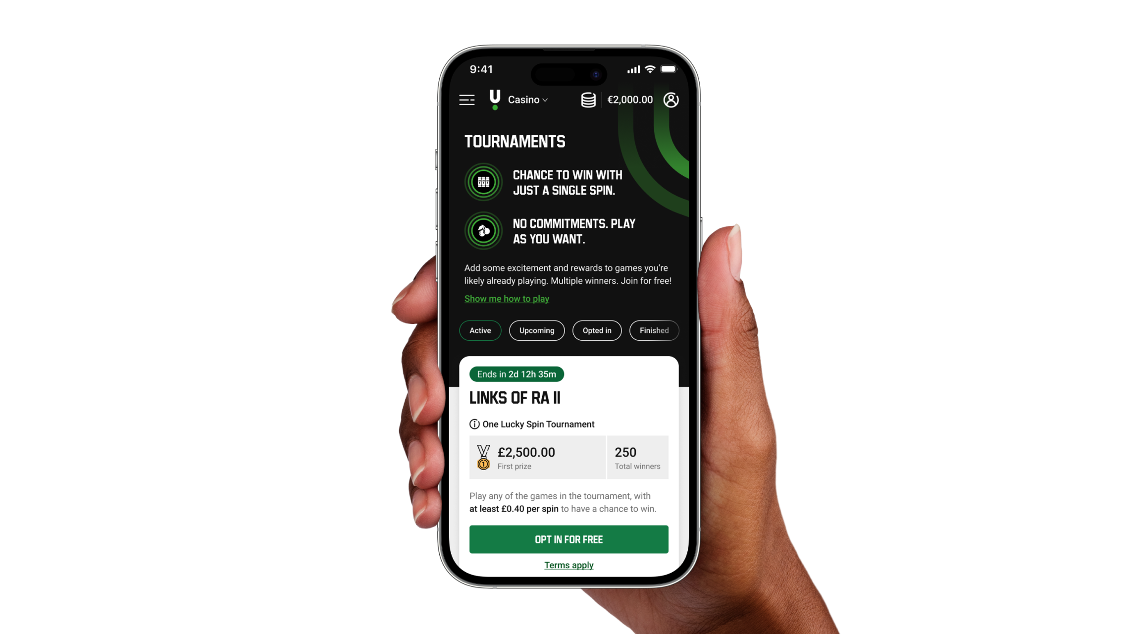 Final tournament experience on phone