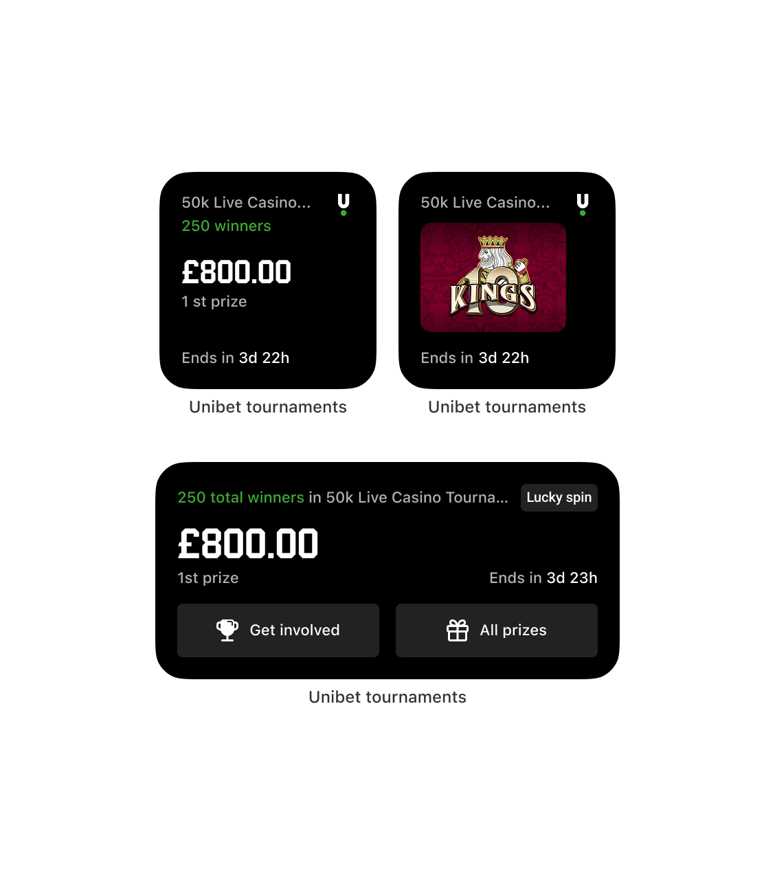 iOS home screen tournament widget